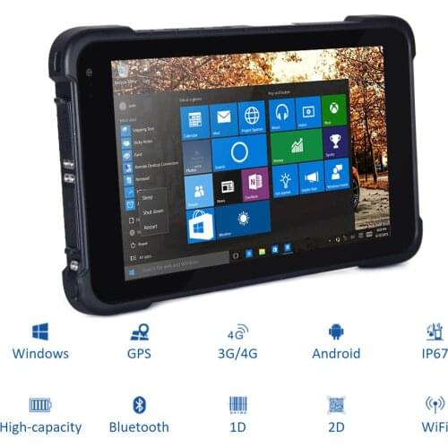 I86 Windows Tablet PC GSM/4G 2G 64G WIFI Bluetooth GPS Z375F Waterproof Rugged IP67 Industrial PC for Warehouse Logistics