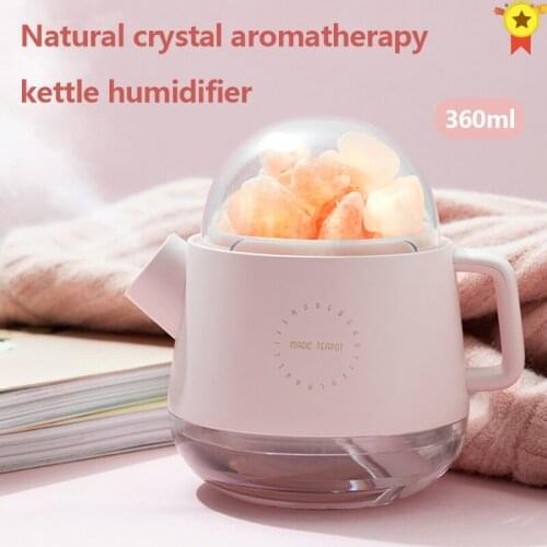 Portable Crystal Aromatheraphy Humidifier USB Wireless Aroma xaomi Essential Oil Diffuser Air Humidificador with Atmosphere Lamp