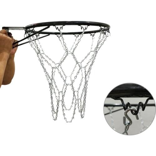 Professional Heavy Duty Galvanized Steel Metal Chain Basketball Net