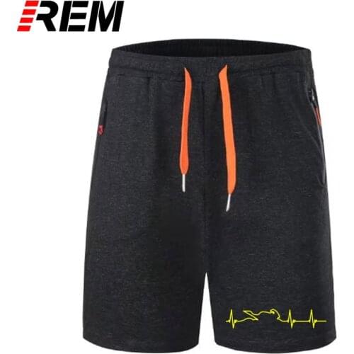 REM Summer Motor short pants Cotton Motorbike Heartbeat Mens Clothing Camisetas scanties breechcloth panties