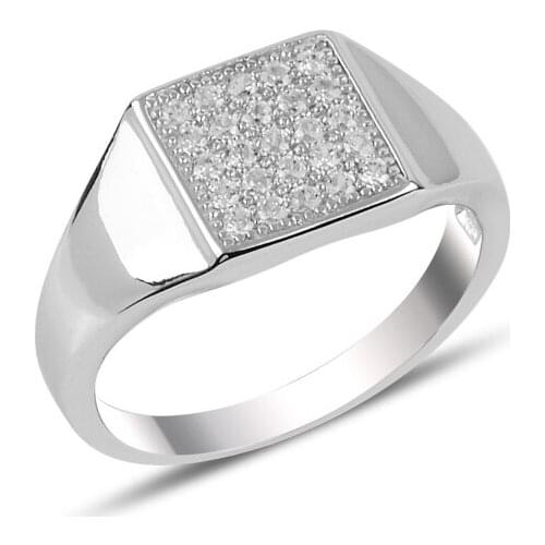 Silverlina Silver Zircon Stone Ring