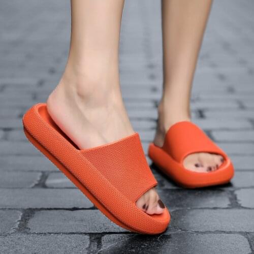 TYDZSMT Slippers Women Chunky Shoes Indoor Bathroom Slipper Soft EVA Anti-slip Lovers Home Floor Slides Ladies Summer Slippers