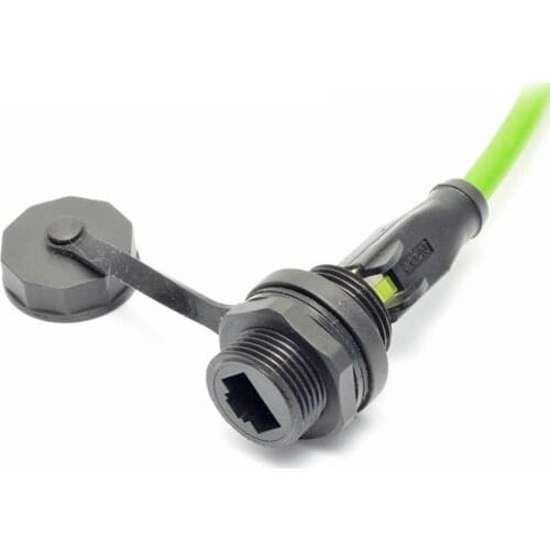 Waterproof Black Metal Accessories Portable Female RJ45 Adapter Multipurpose Connector Ethernet Coupler Network Extension