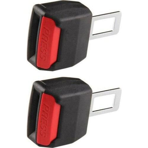 Car seat Belt insert Clip Alarm Stopper Extension Extender Plug Buckle Warranty Black Color Universal