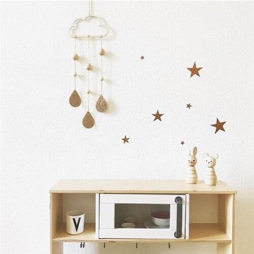 1 Pair Nordic Style Cute Wooden Wall Decor Children Kids Baby Room Background Wall Shelf Home Decoration Accessories