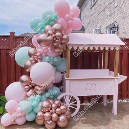 123pcs Tiffany Blue Latex Balloon Arch Kit Wedding Background Birthday Party Decor Event Balloon Garland Baby Shower Decoration
