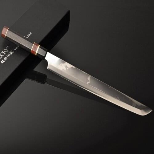 27cm Japan Sushi Knife Kitchen Japanese vg10 Damascus Steel Sashimi Takohiki Salmon Fish Filleting Chef Cooking Knife 3G