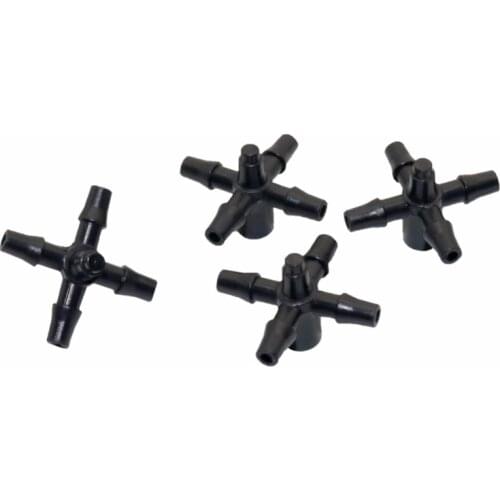 50 pcs Five-way hose Splitters Interfaces With Multiple Joint Cross-connector Garden Hose Nozzle Connection Garden Hose Fittings