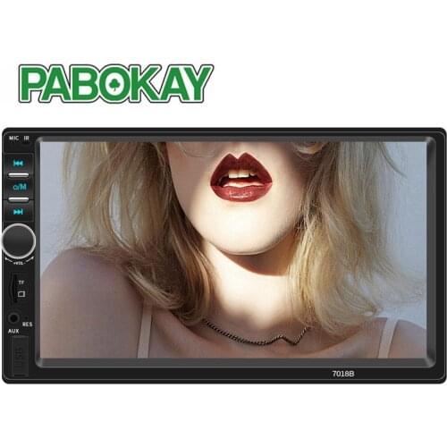 7018B Double 2 Din Car Video Player 7 inch Touch Screen Multimedia player MP5 USB FM Bluetooth With Rear View Camera