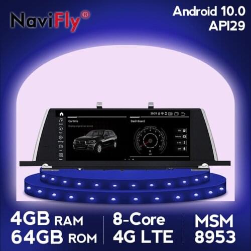 8Core Android 10.0 4G RAM 64G ROM Car video gps player for BMW 5 Series F07 GT with IPS screen support OBD2 Carplay