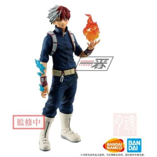 17cm Original BANDAI My Hero Academia Todoroki Shoto Anime characters Action PVC Collection Model Toy Anime Figure Toys For Kids