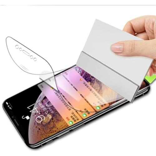9D Nano Soft TPU Hydrogel Film For iPhone 11 Pro Max 11 X XS XR XS Max 6 6S 7 8 Plus Full Cover Screen Protector Film Not Glass