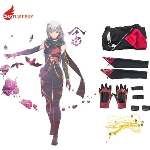 Game Scarlet Nexus Kasane Randall Cosplay Costume Scarf Kasane Randall Gloves Cosplay Belt Fit Scarlet Nexus Suit Game Uniform