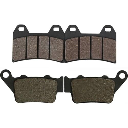 Cyleto Motorcycle Front and Rear Brake Pads for BMW G650 G 650 X moto 07-08 F 800 R F800R 09-13 F800ST Fairing / Touring 06-12