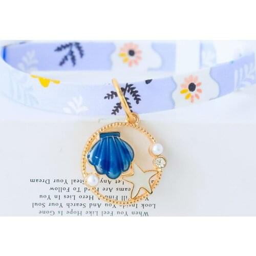 Beautiful Pendant Pet Collars Cute Printing Cat Collars Comfortable Adjustable Dog Neck Ring Accessories Pet Supplies Free