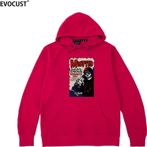 Misfits Skulls punk hip hop Hoodies Sweatshirts men women unisex Cotton