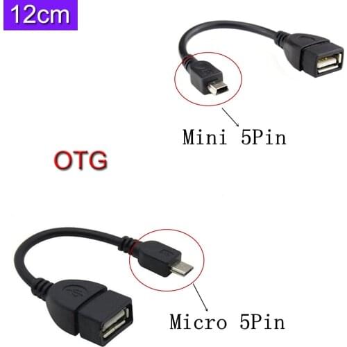 Mobile phone U disk cable USB to USB female OTG data cable USB Mini 5P otg Micro5p
