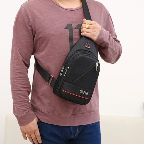 Shoulder Chest Bag Mens Belt Sling Travel Mini Backpack For Man Sport Fanny Waterproof Oxford Side Bag For Men Fashion Casual