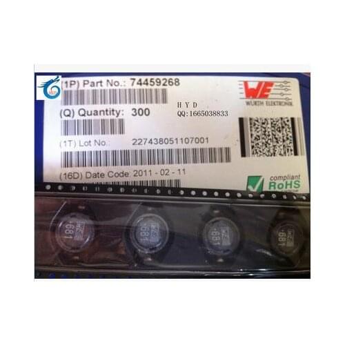 WE manufacturers fixed value inductor 74459268 SMD 5022X shield 680UH 0.7A WE681