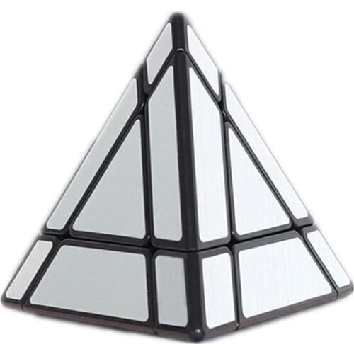 New Shengshou Mirror Void Magic Tower Puzzle 3x3 Hollow Pyramid Professional Cubo Magico Puzzle Toy For Children Kids Gift Toy