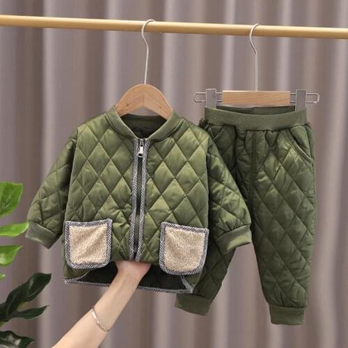 New Spring Boys Clothing Sets Children Hooded Sweatshirt Pants Suits Baby Outfits Toddler Girls Clothes Set Kids Velvet Costume