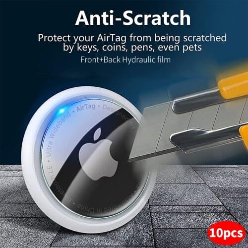 Film For Apple Airtags Key Finder Soft Protective Anti-Scratch Screen Protector For Apple Air tags Locator Tracker HD Film