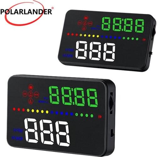 3.5'' HD Digital Projector A300 Head Up Display Windshield Projector Alarm Car HUD Over Speed OBD2 Warning System