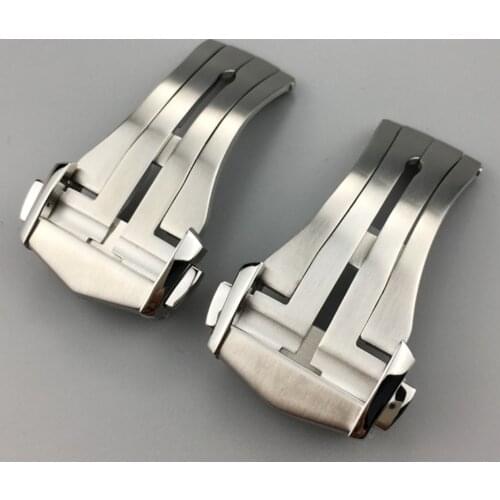 18mm Quality Stainless Steel Deployment Folding Clasp buckle for omega Seamaster 300 speedmaster AQUA Bracelet TERRA AT150 8900