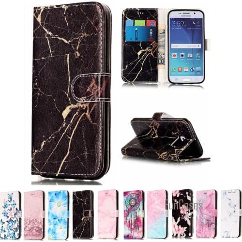 S6 Magnetic Flip Cover Marble Case For Samsung Galaxy S6 /S6 Edeg PU Leather Luxury Phone Bag Case For Samsung S6 Edge Pouch