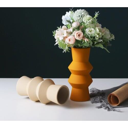 Nordic Ins Morandi Ceramic Vase Furnishing Club Dining Table Figurine Decoration Home room Flower Arrangement Accessories Crafts