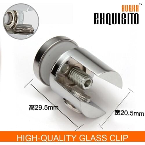 Seiko Quality Home Hardware Fitting Glass F Clamp Fixed Folder Bracket Card Clip Glass - Plate