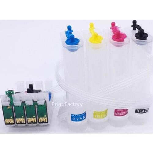 T1281-T1284 CISS Ink System With Chip For Epson S22 SX125 SX420W SX425W SX235W SX130 SX435W SX230 SX440W BX305F BX305FW