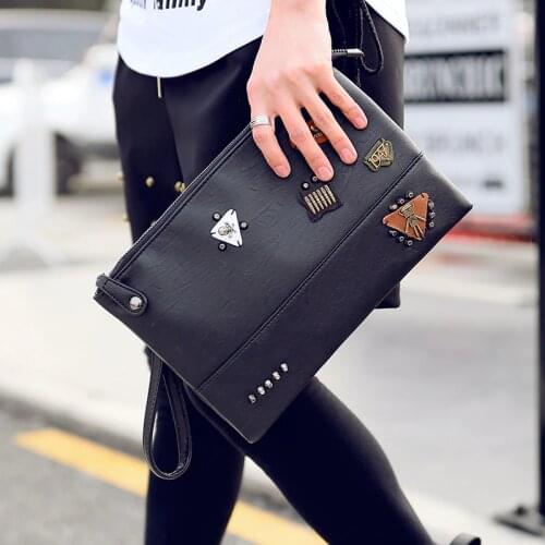 Tidog New rivet hand bag male fashion clutch bag