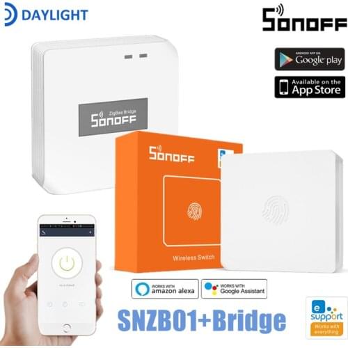 SONOFF SNZB-01 Zigbee Smart Button Switch Low-Battery Notification Via eWeLink Remote Control For ZBBridge For Alexa Google Home