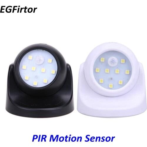 Operation 360 Rotation PIR Motion Sensor Auto Infrared Sensor Detector With Lamp Home Use Accessories