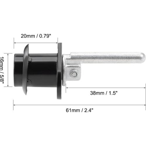 Uxcell Drawer Lock 16mm Cylinder Diameter for Desk Cabinet Locker Showcase Black