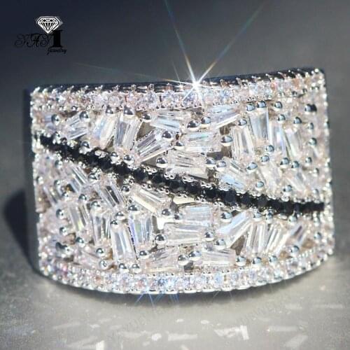 YaYI Jewelry Fashion Princess Cut Prong Setting White Cubic Zirconia Silver Color Engagement Wedding Party Leaves Gift Rings