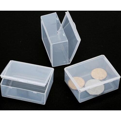 Mini Hard Clear Plastic Jewelry Necklace Craft Beads Makeup Storage Box Case/Organizer/Holder/Container SN401