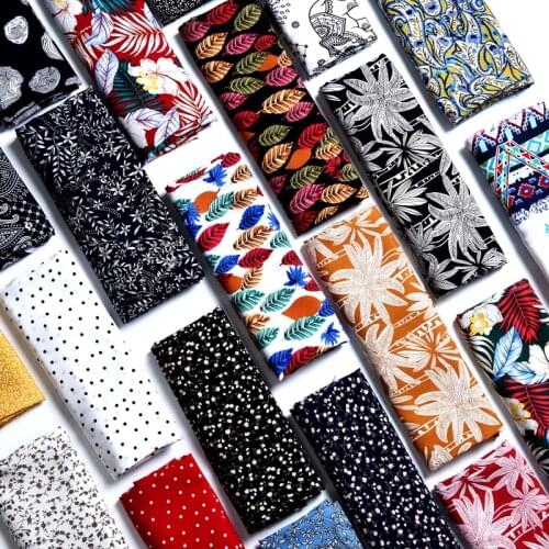 100cm*145cm/Piece,Cartoon Rayon Printing Small Daisy Fabric,Dress Skirt,Nightgown Curtain Decorative Cloth,DIY Handmade Material