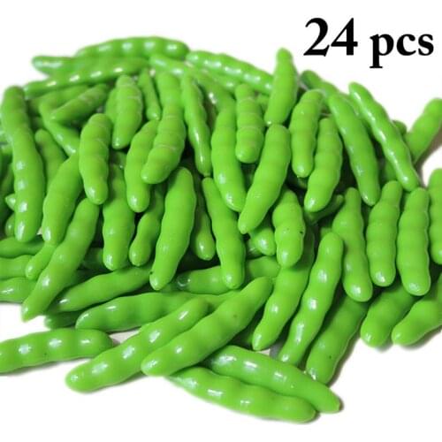 24PCS Artificial Vegetable Realistic Green Bean Simulated Vegetable Photo Prop