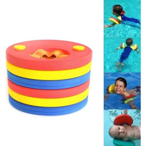 6pcs Set Kids Children EVA Foam Swim Discs Arm Bands Floating Sleeves Inflatable Float Baby Swimming Exercises Circles Rings