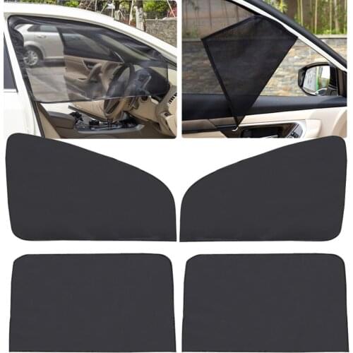 RUSH SALE!4 Pcs Car Magnetic Front & Rear Side Window Sun Visor Shade Mesh Cover Sunshade Curtain Car Accessories Dropshipping