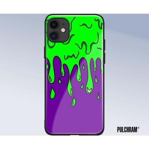 Drip pop Art aesthetic glass phone case for iPhone 6 6s 7 8 x xr xs 11 pro max Samsung S note 8 9 10 20 Plus cover shell