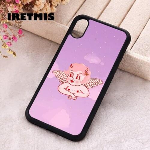 Iretmis 5 5S SE 2020 Phone Cover Case for iPhone 6 6S 7 8 Plus X Xs XR 11 12 Mini Pro Max Silicone TPU Angels in the Clouds