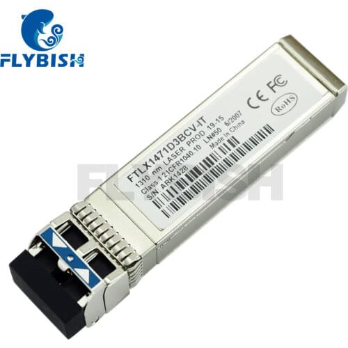 E10GSFPLR FTLX1471D3BCV-IT 10G single mode optical fiber SM Ethernet SFP+Transceiver module 1310nm 10km For X520-DA2 X710-DA4