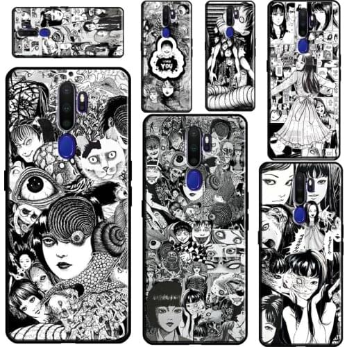 Junji Ito Tees Horror cartoon For OPPO A53 A31 A9 A5 2020 F5 F7 A1K A15 A3S A5S A83 A91 A93 A52 A72 Reno2 Z Phone Case
