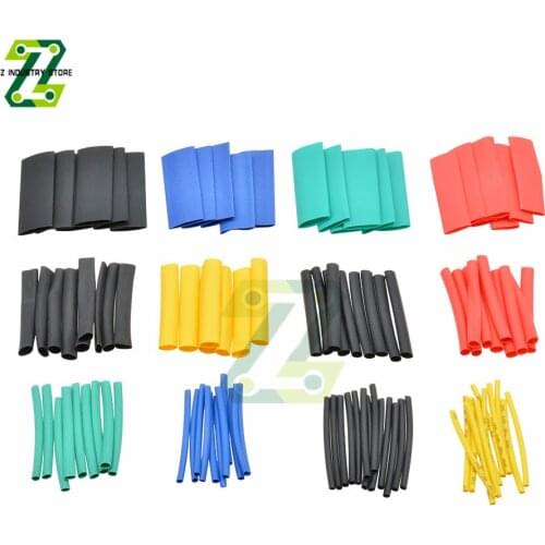 560PCS Heat Shrink Tube Set Assorted Insulation Shrinkable Tube 2:1 Wire Cable Sleeve Polyolefin Wire Cable Kit Heat Shrink Tube