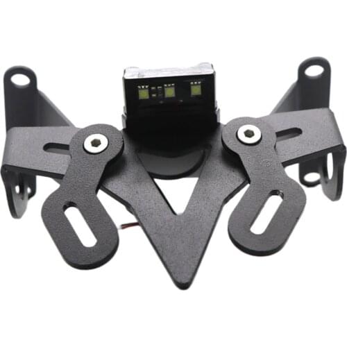 Motorcycle License Plate Mount Holder Bracket with LED lights for Honda CB650R 2019