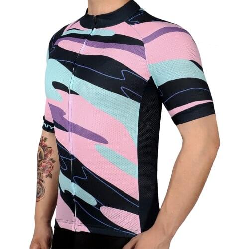 Man cycling maillot Jersey black Short sleeve Suit Equipment clothing Bicycle Mountain bike Team Enduro Clothes