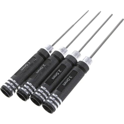4pcs Hex Screwdriver Set 1.5 2.0 2.5 3.0mm Steel Tools Kit For RC Helicopter HSP Car Drone Aircraft RC Model Tools